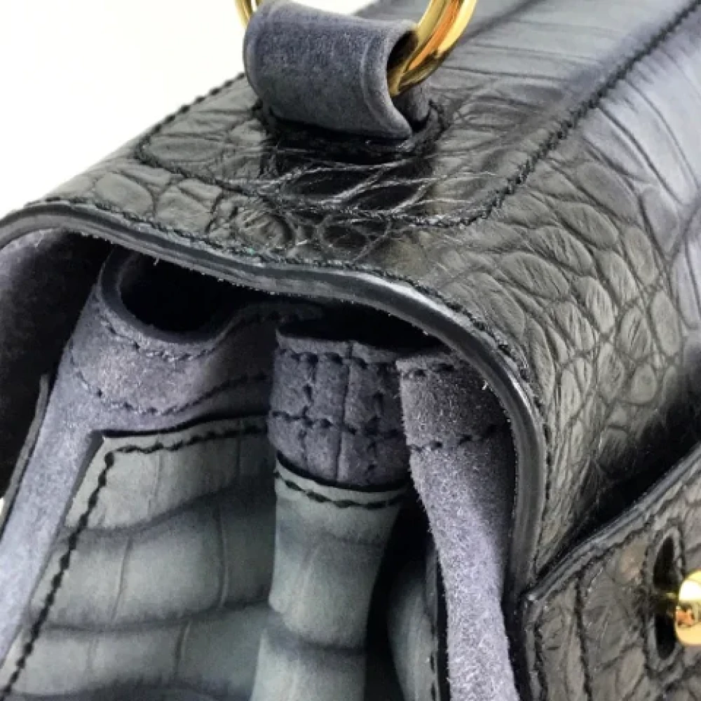 Yves Saint Laurent Vintage Pre-owned Canvas handbags Black Dames