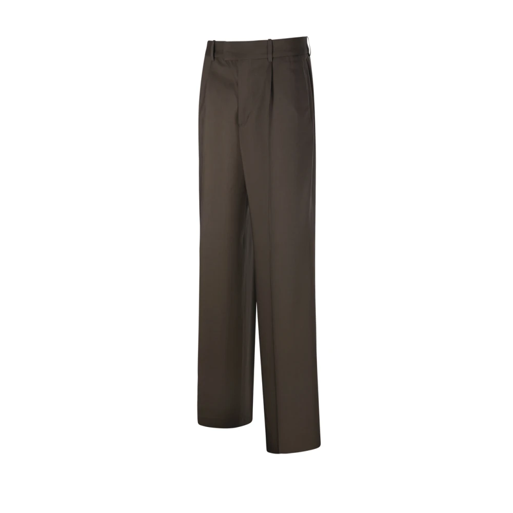 Róhe Aarde Geplooide Broek Brown Dames