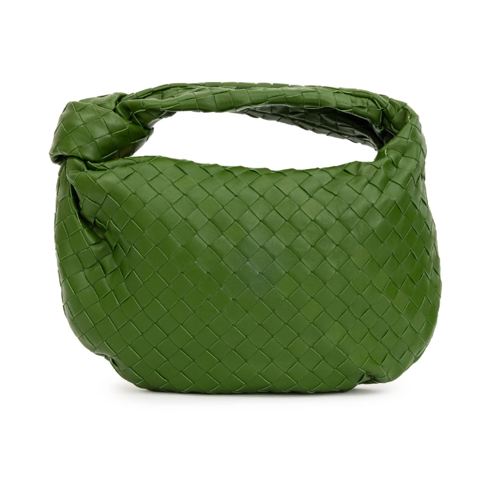 Bottega Veneta Liten flätad läder Jodie väska Green, Dam