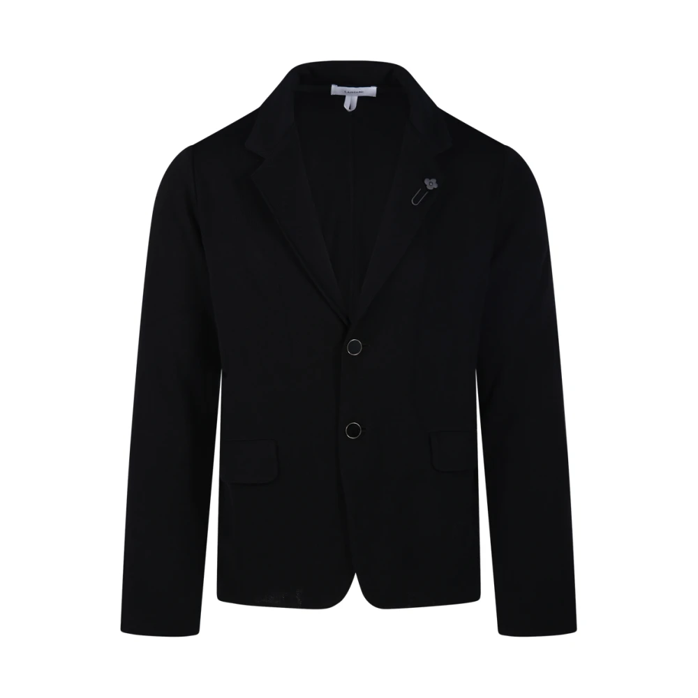 Lardini Zwarte Blazer voor Mannen Black Heren