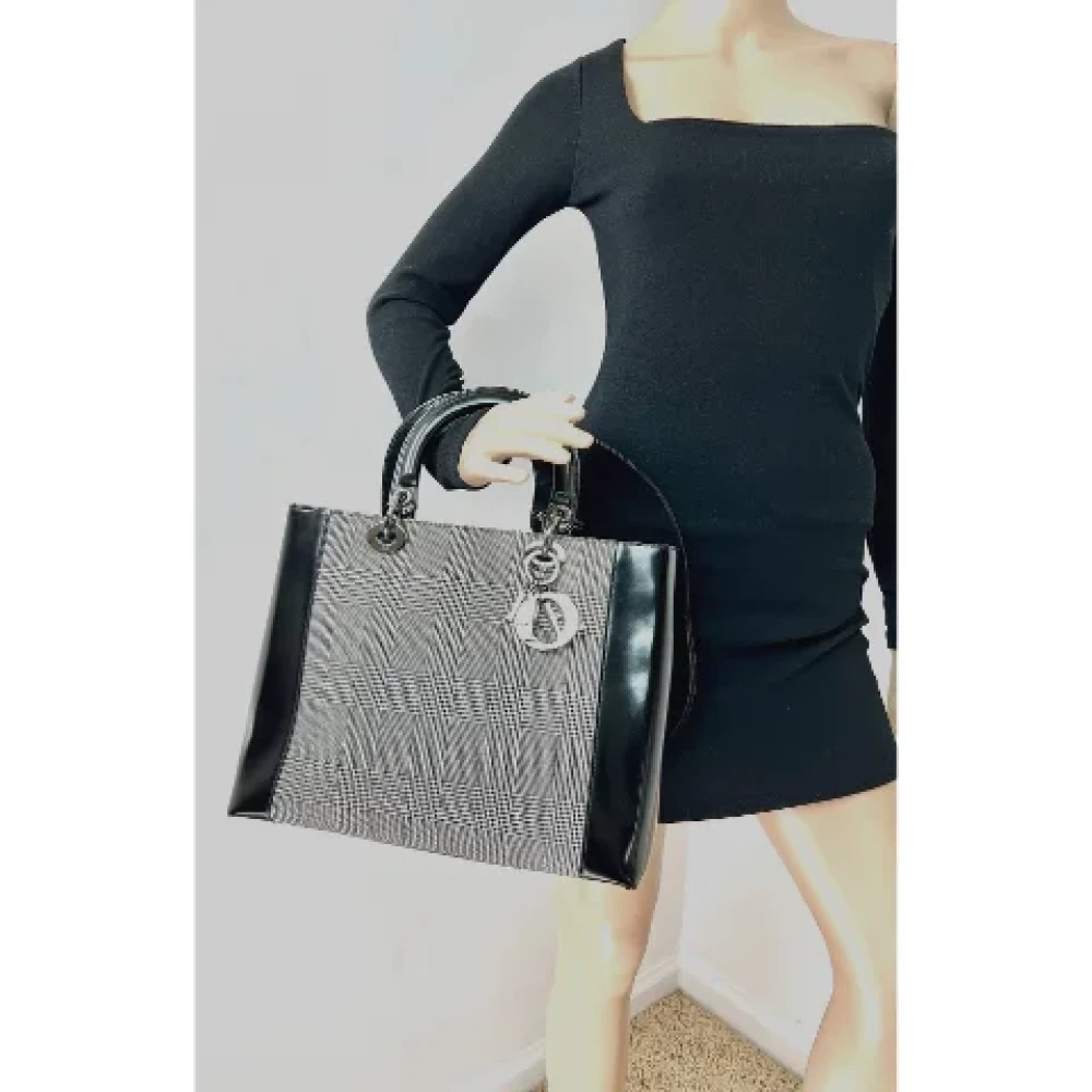 Dior Vintage Pre-owned Leather dior-bags Black Dames