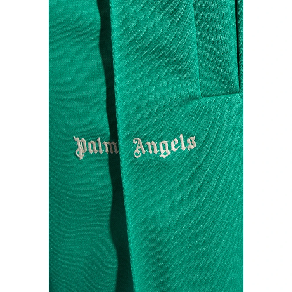 Palm Angels Zijstreep broek Green Heren