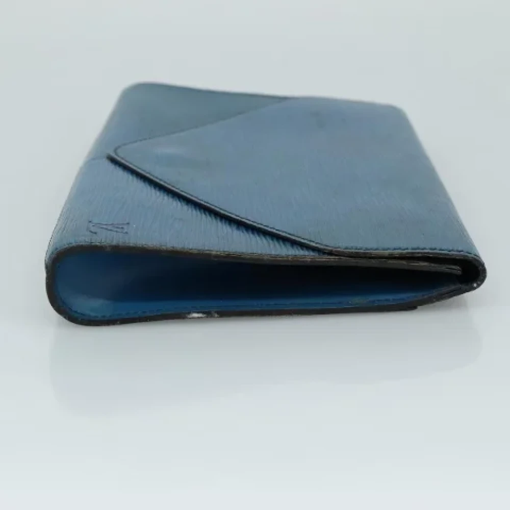 Louis Vuitton Vintage Pre-owned Leather clutches Blue Dames