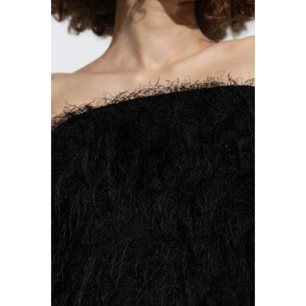 Salvatore Ferragamo Off-shoulder jurk Black Dames