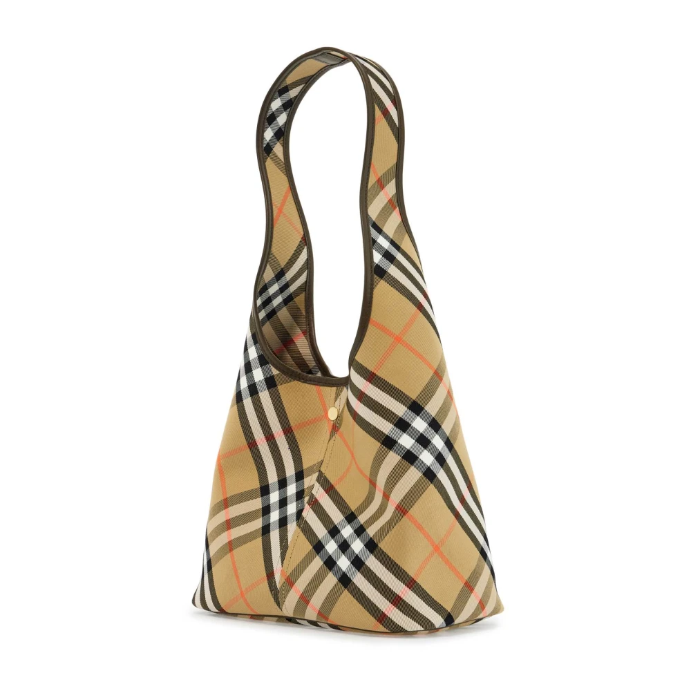 Burberry Schoudertas met ruitpatroon en bijpassende zak Beige Dames