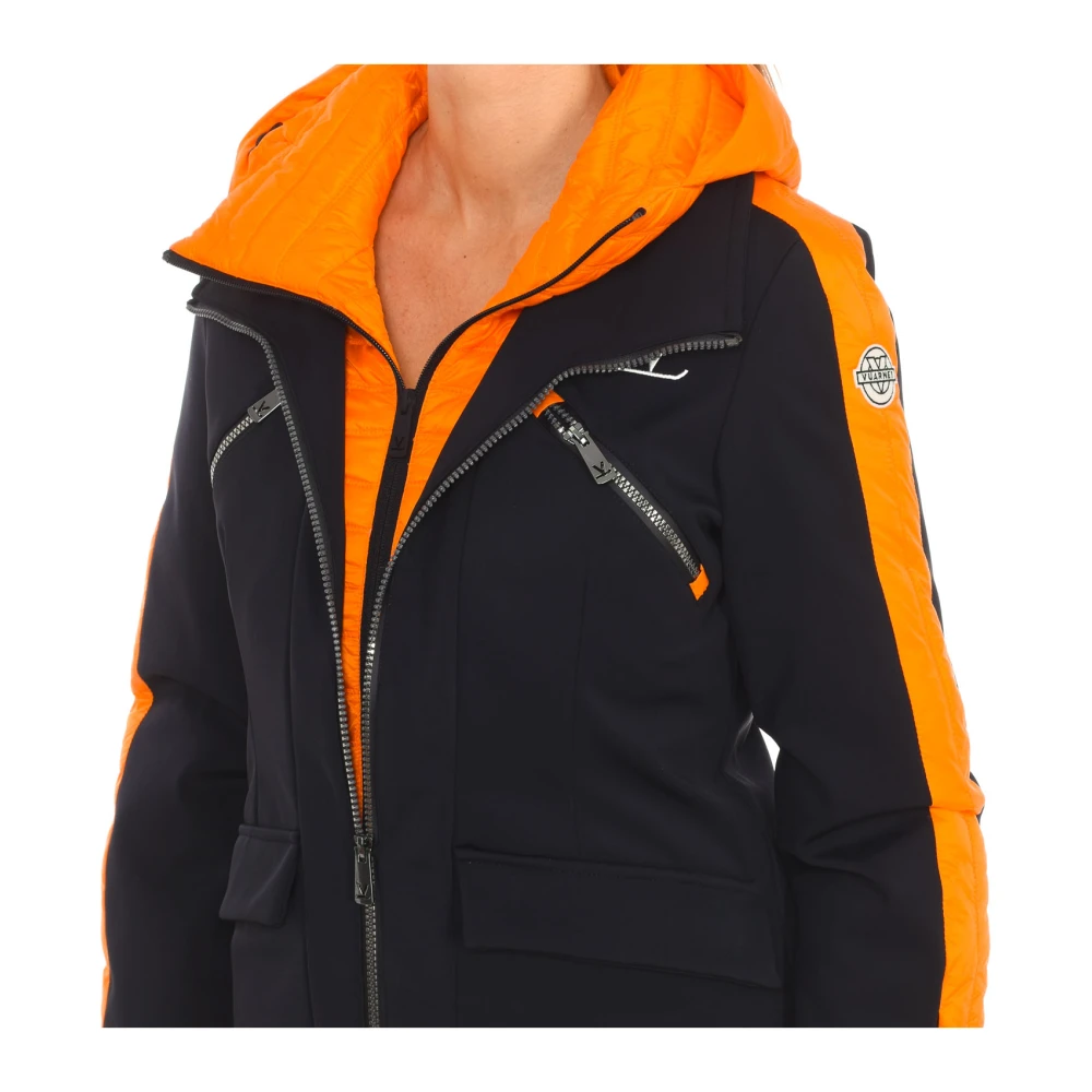 Vuarnet Ski-jack met hoge kraag capuchon Black Dames