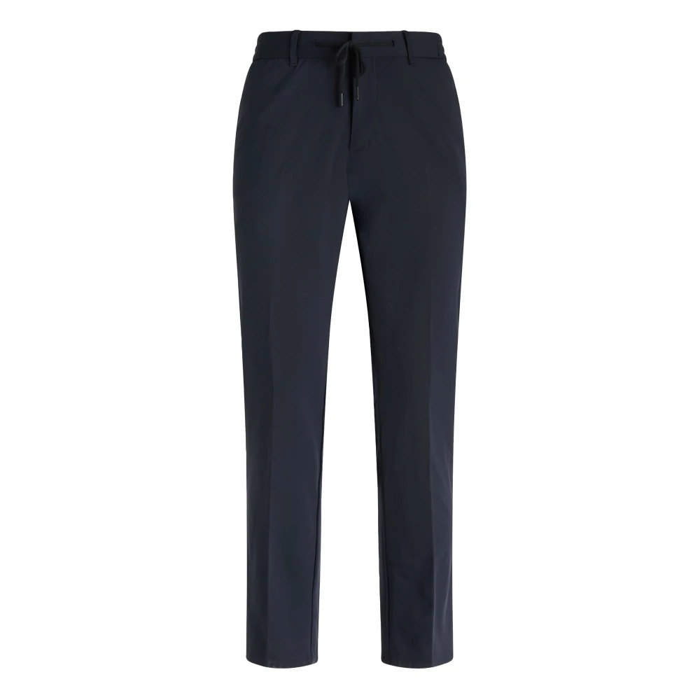 Boggi Milano Btech Stretch Nylon Broek Blue Heren
