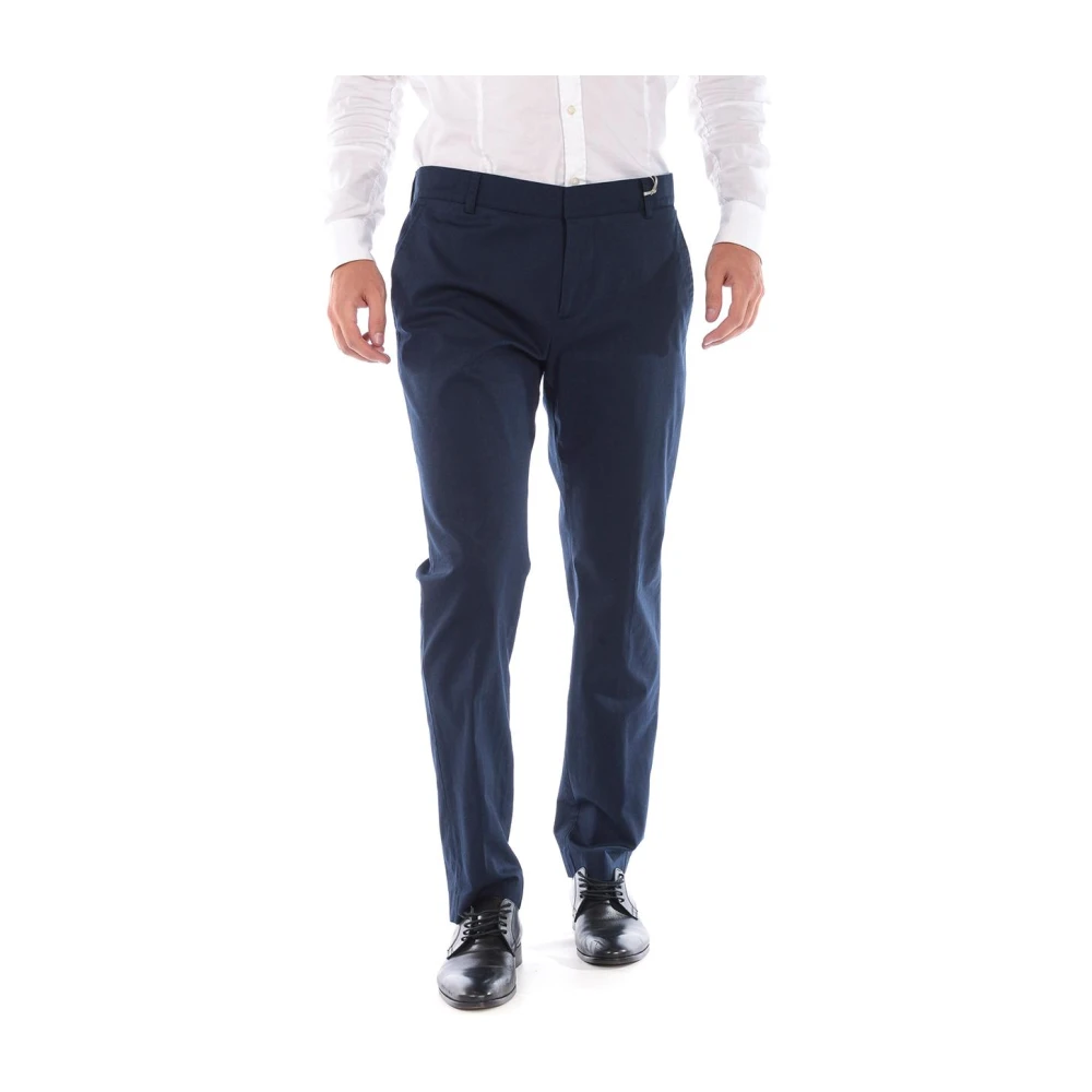 Daniele Alessandrini Blue Suit Trousers, Male, Xs, Suit Trousers