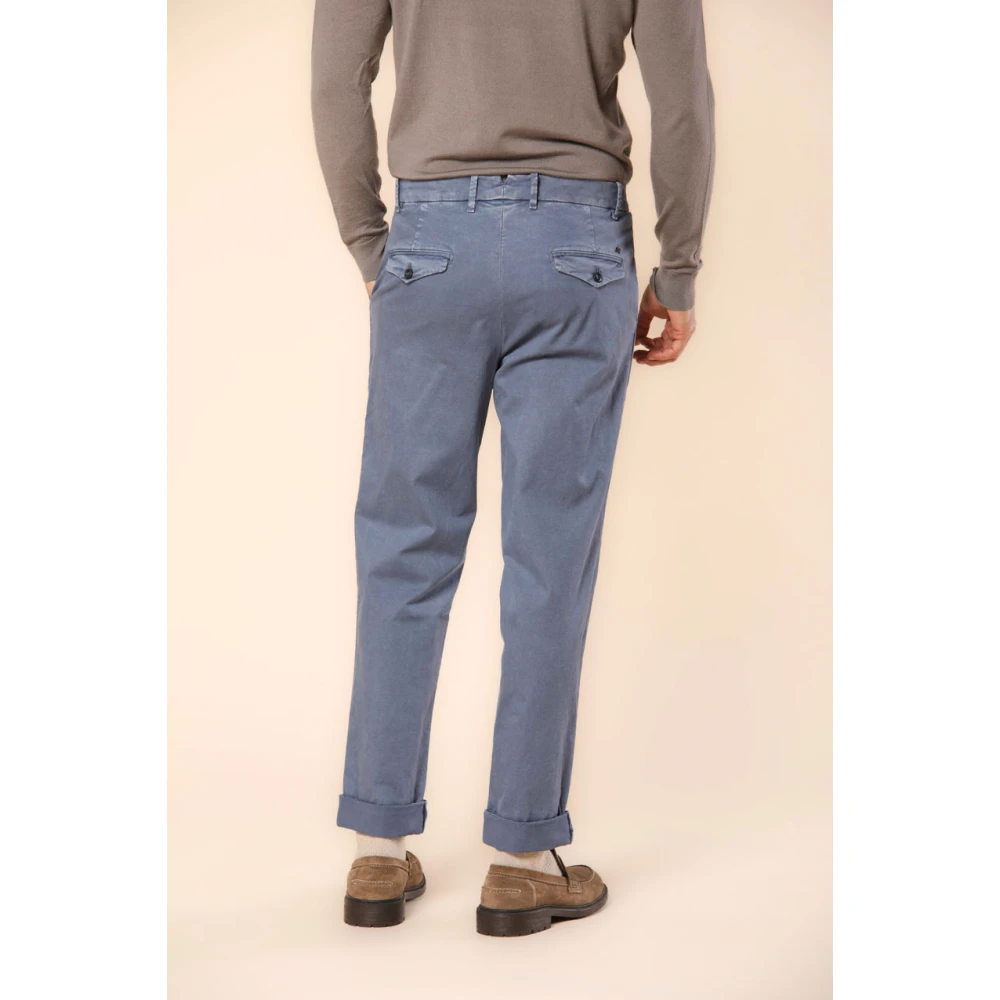 Mason's Chino broek met relaxte pasvorm in donkerblauw Blue Heren