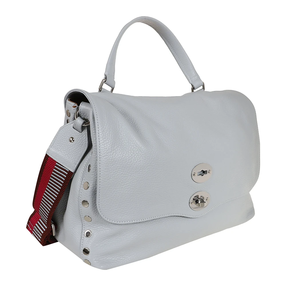 Zanellato Grijze Schoudertas Classic Postina M Blue Dames