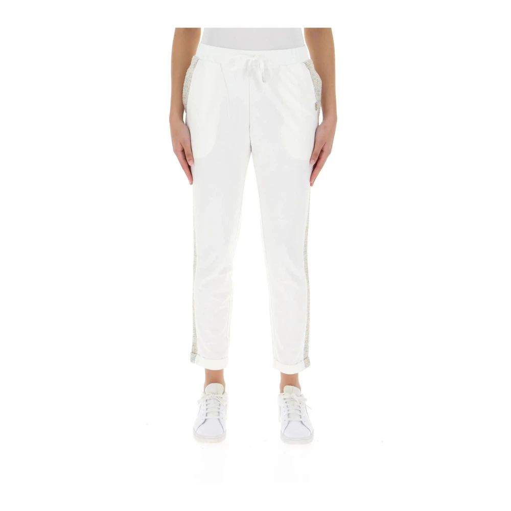 Liu Jo Cropped Trousers White Dames