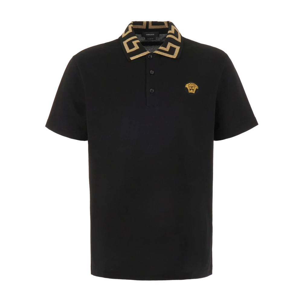 Versace Men's Black Classic Polo Shirt For