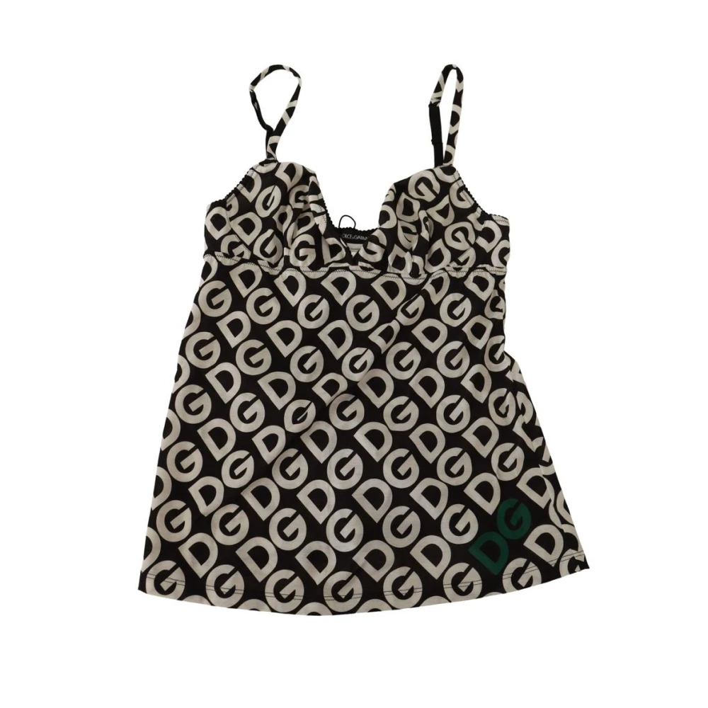 Dolce & Gabbana Women's Multicolor Gorgeous Logo Print Camisole Top 2XS
