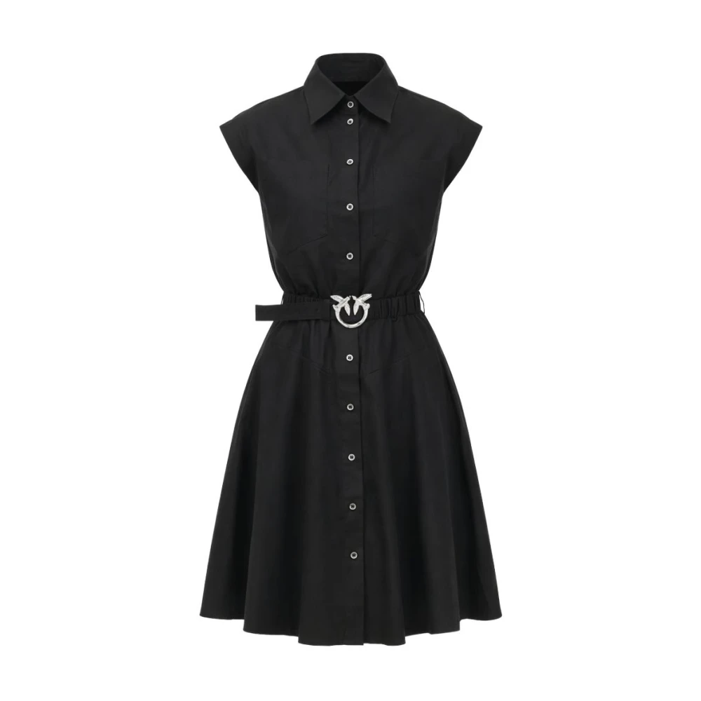 Pinko Women's Black Shirt Dresses, Xl, Anaceta Dress