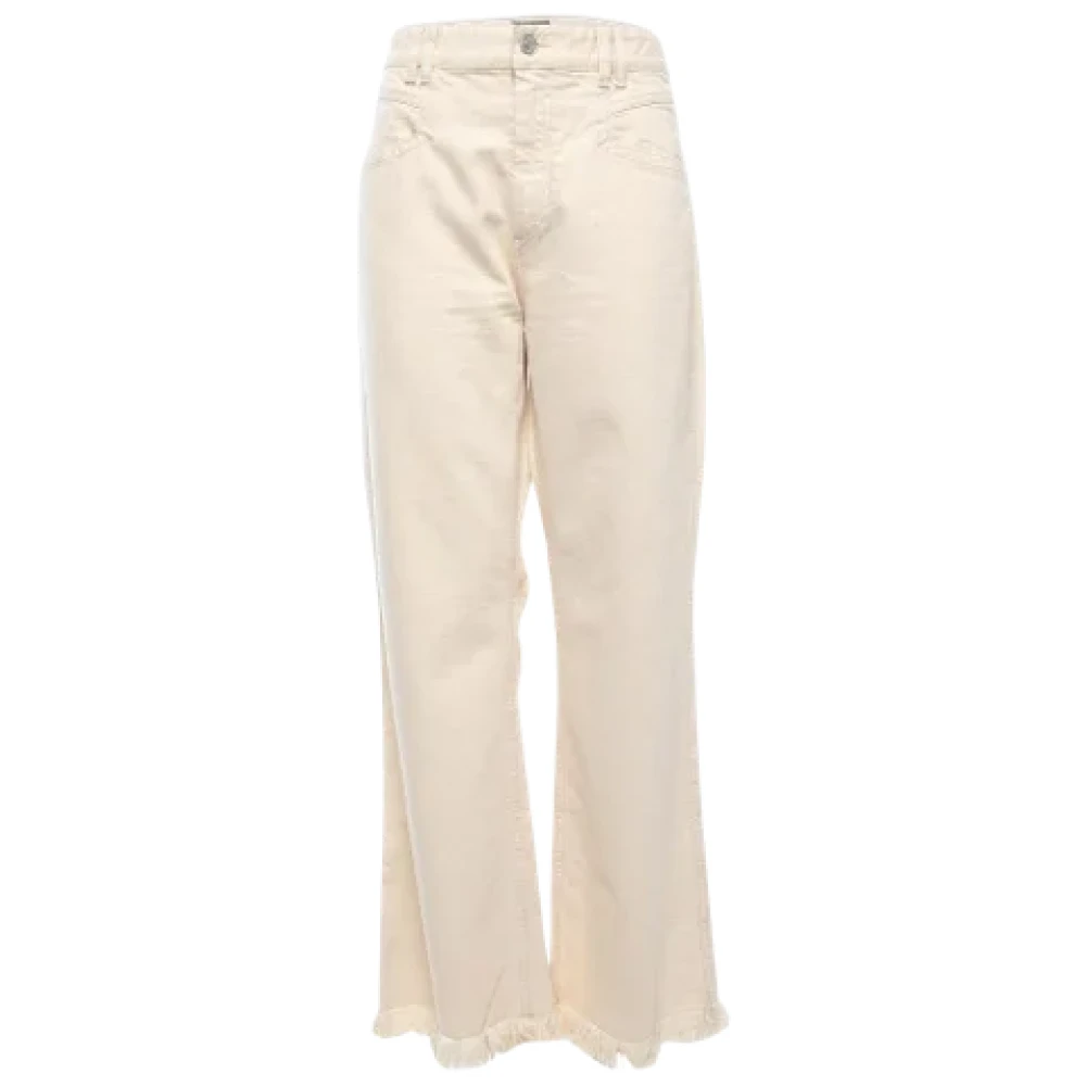 Isabel Marant Pre-owned Denim jeans Beige Dames