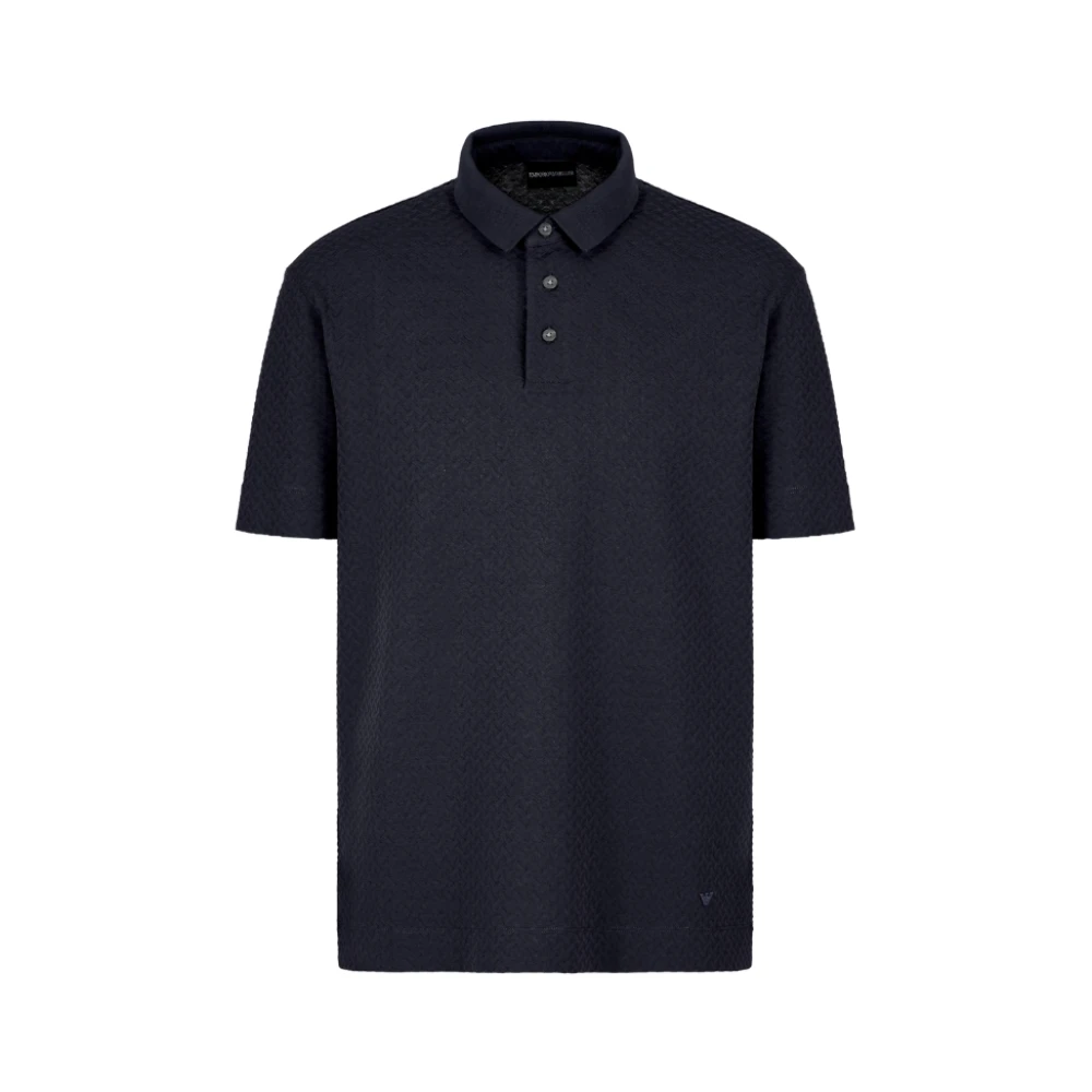 Emporio Armani Herren Blau Oberteile, Sgröße: