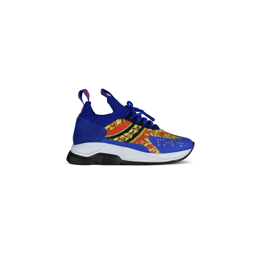 Versace Cross Chainer Sneakers Heren Schoenen Blauw