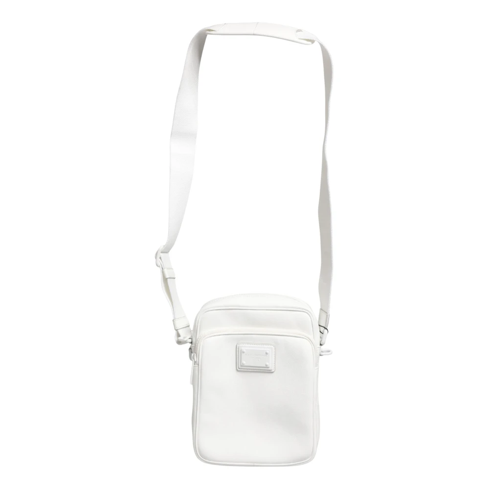Dolce & Gabbana White Logo Plaque Crossbody Shoulder Borse Men Bag - Image 2