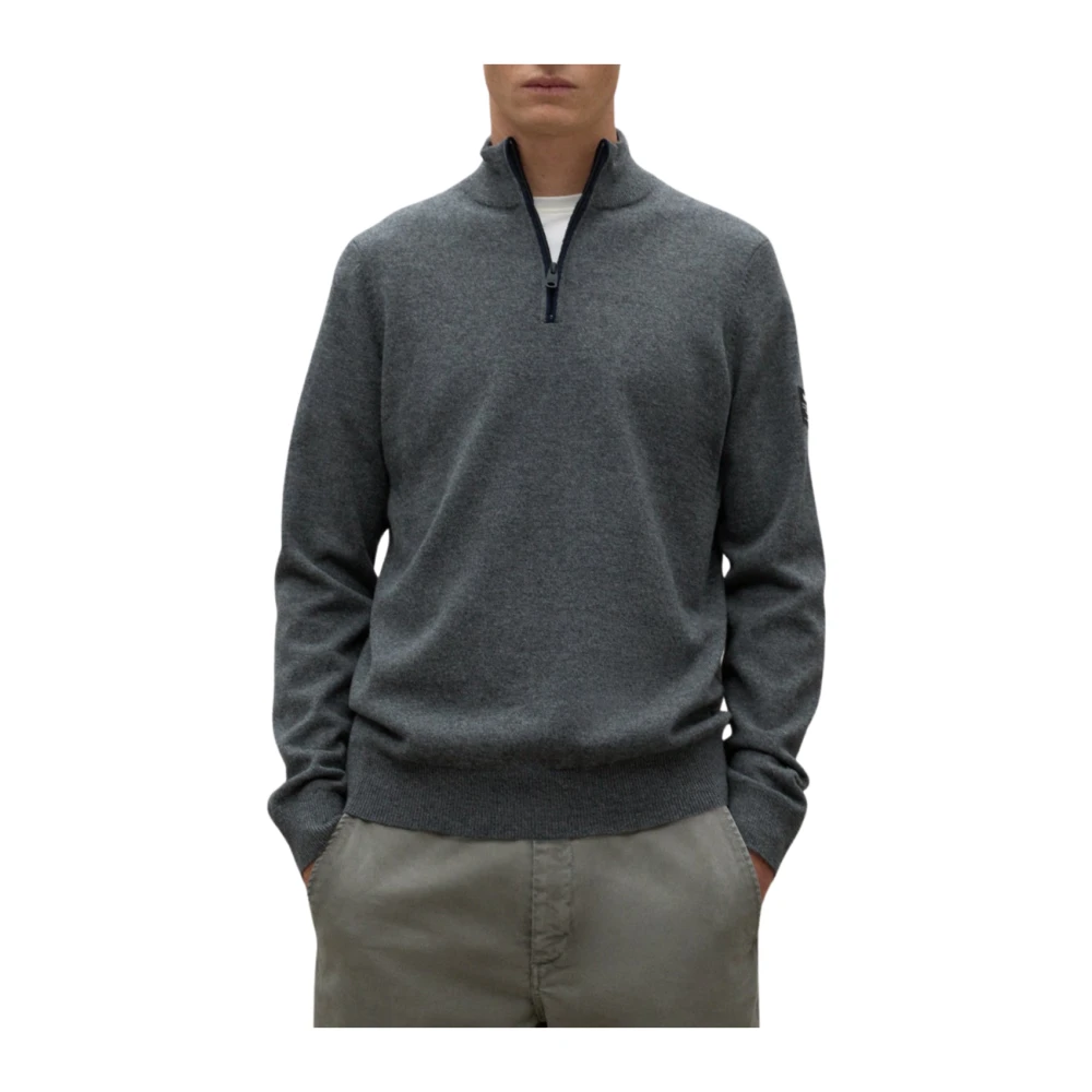 Ecoalf Gebreid Man Larchalf Middengrijs Melange Gray Heren