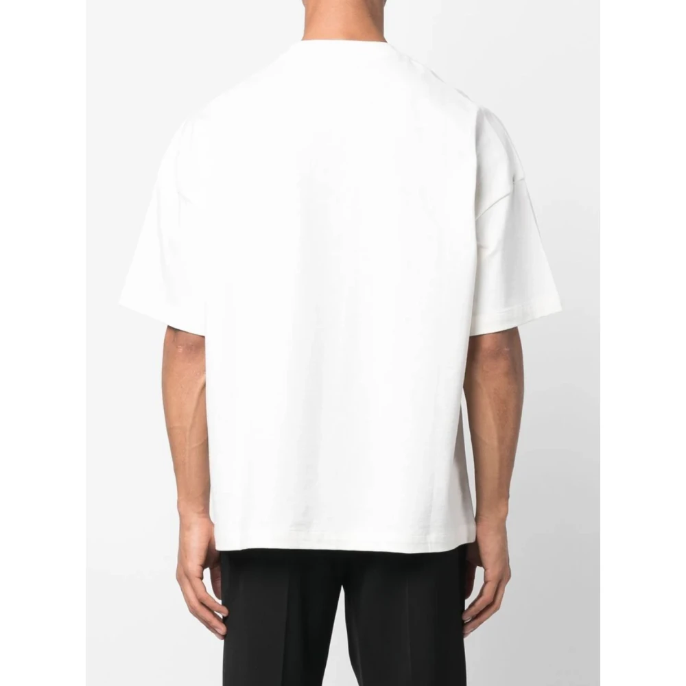 Jil Sander Porcelain Logo T-shirt White Heren