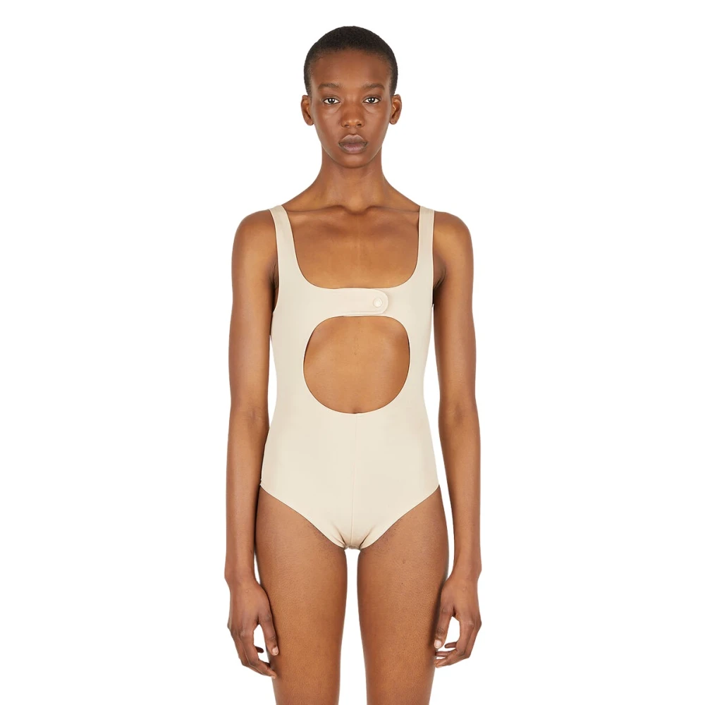 Courrèges - Tops > Body - Beige - Courrèges - Modalova