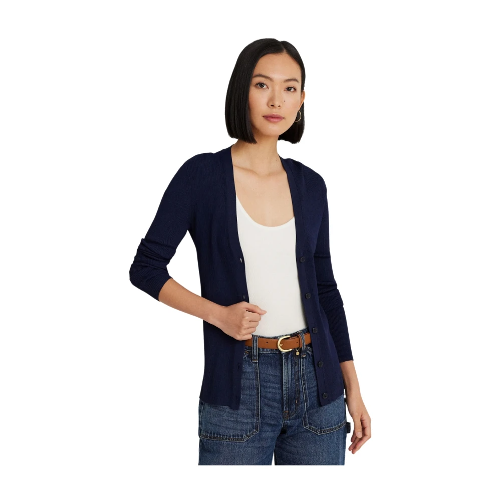 Ralph Lauren Basic Cardigan Blue Dames