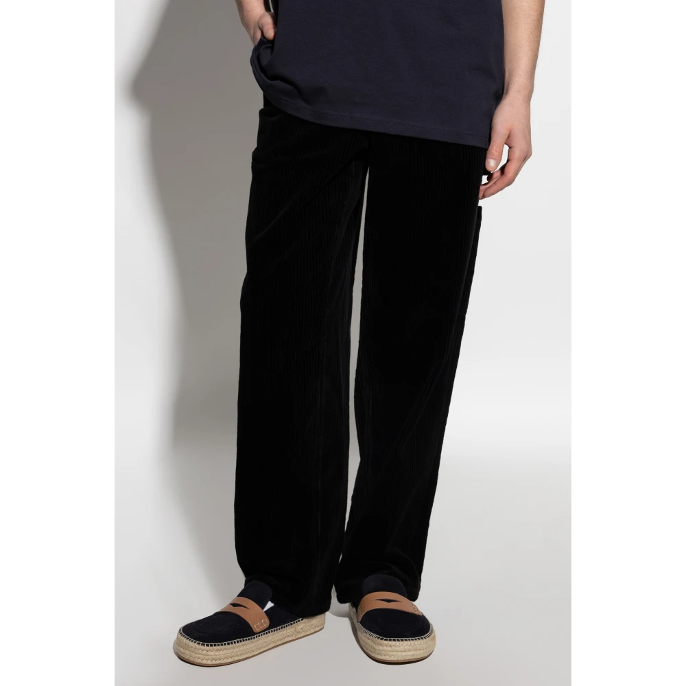 A.p.c. Ribfluwelen broek Black Heren
