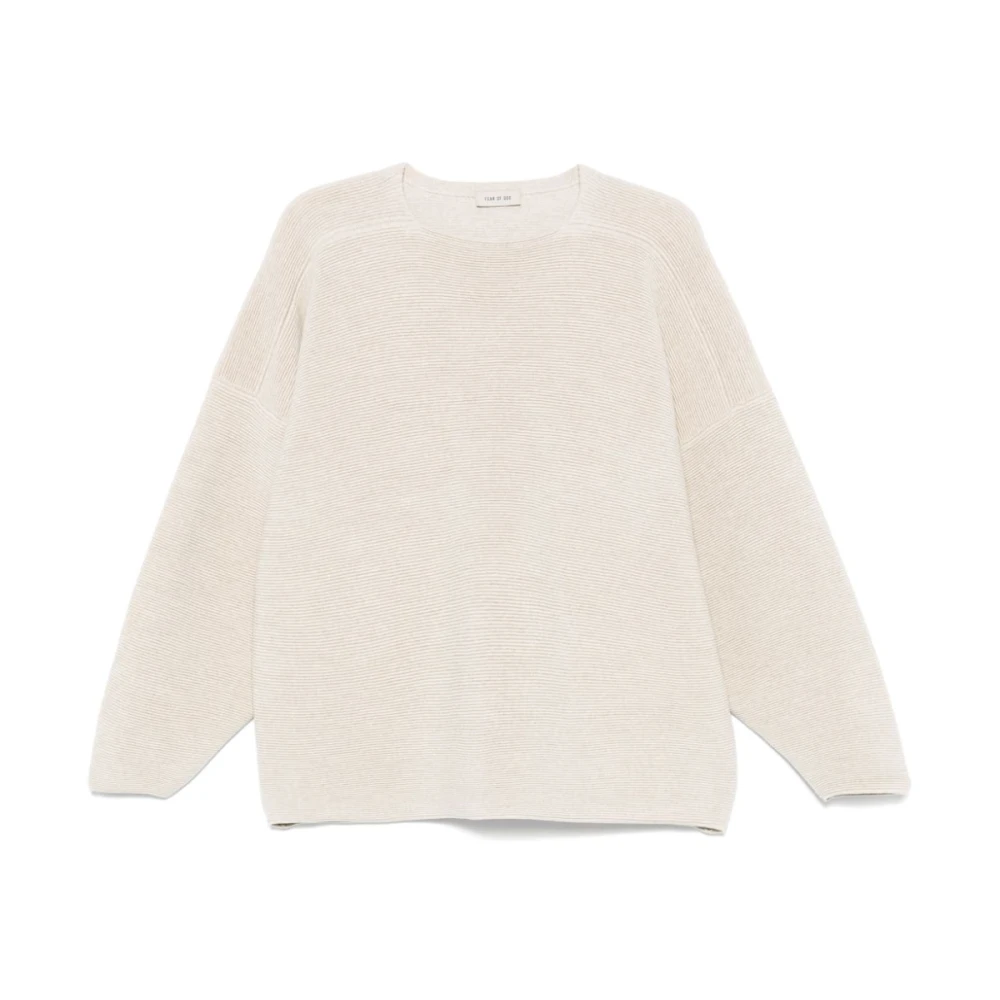 Fear Of God Beige Almond Crew Neck Jumper - Male - Round-Neck Knitwear - S - Knitwear