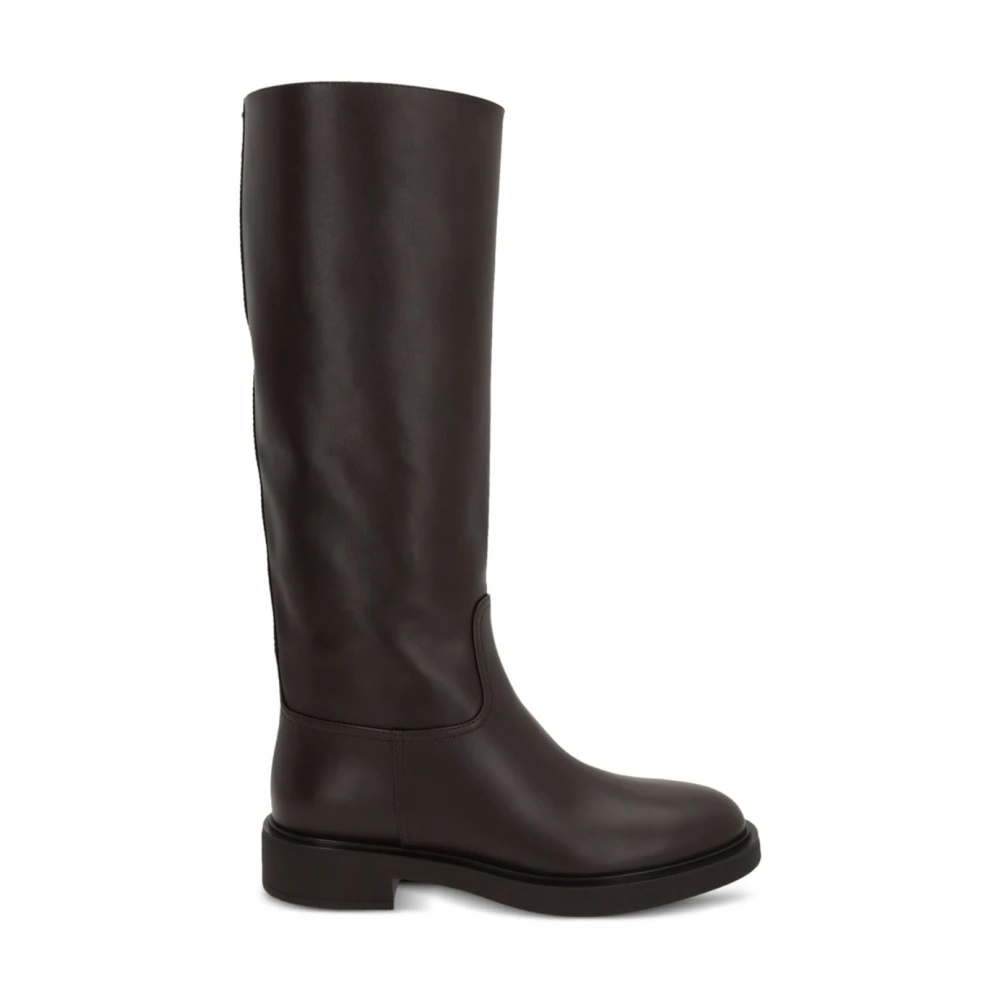 Gianvito Rossi Brown Ascott Boots - Female - High Boots - 5 Uk - Shoes