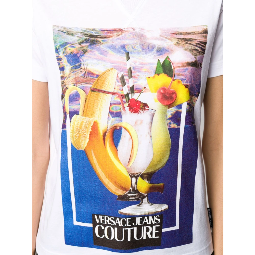 Versace Jeans Couture Korte Mouw T-Shirt White Dames