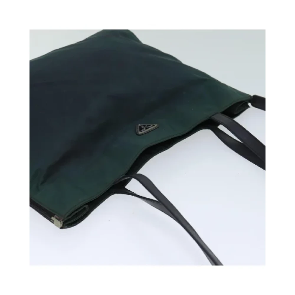 Prada Vintage Pre-owned Nylon prada-bags Green Dames