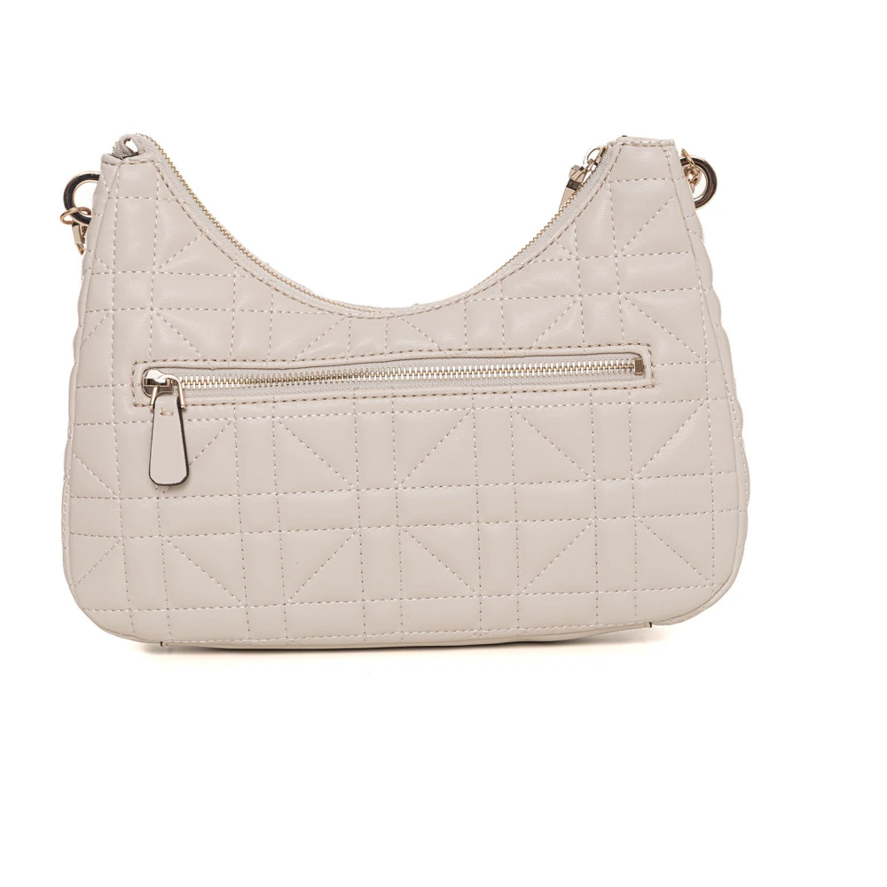 Guess Gewatteerde Medium Tas met Kettingband Beige Dames