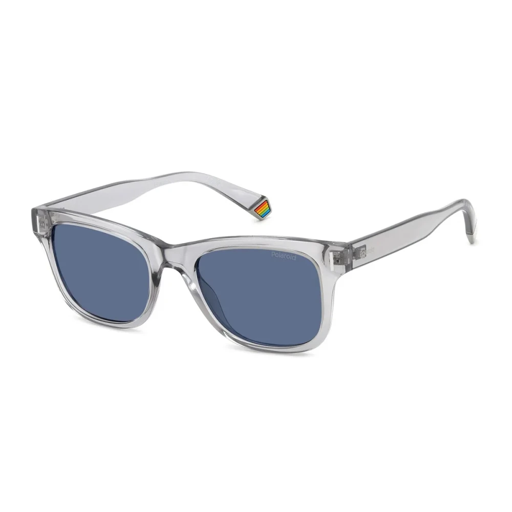 Polaroid Unisex Gray Sunglasses, 51 Mm, Square Frame Polarized Sunglasses