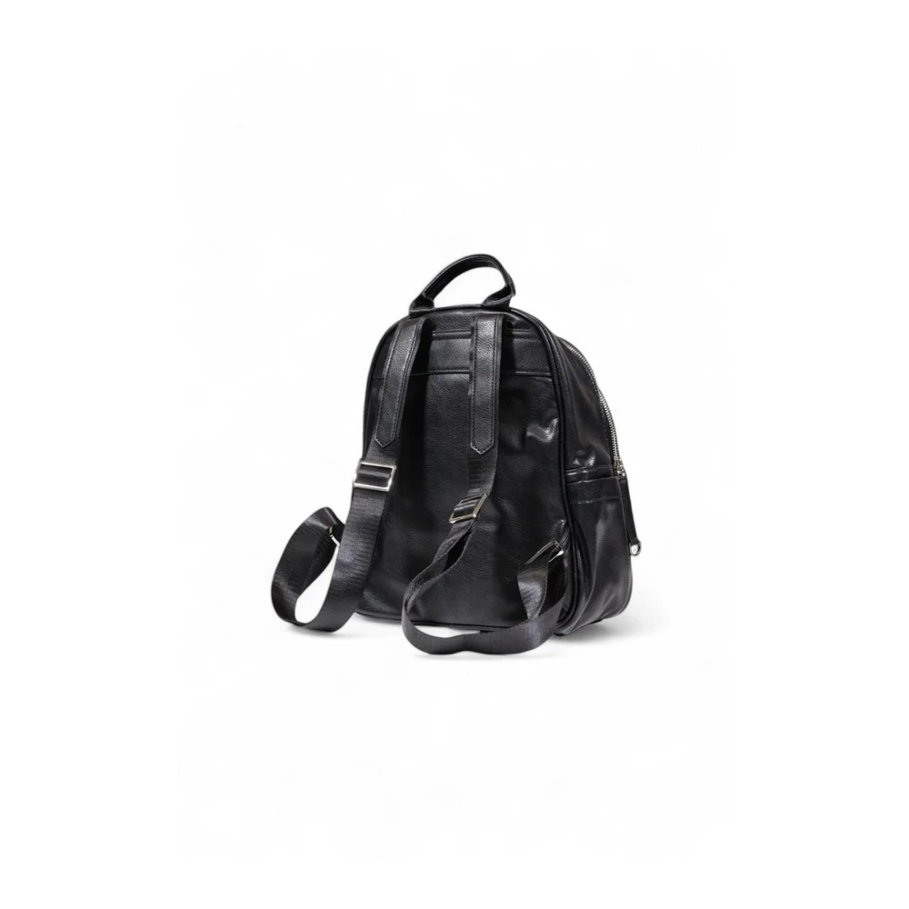 Replay Zwarte Polyester Rugzak met Meerdere Compartimenten Black Dames