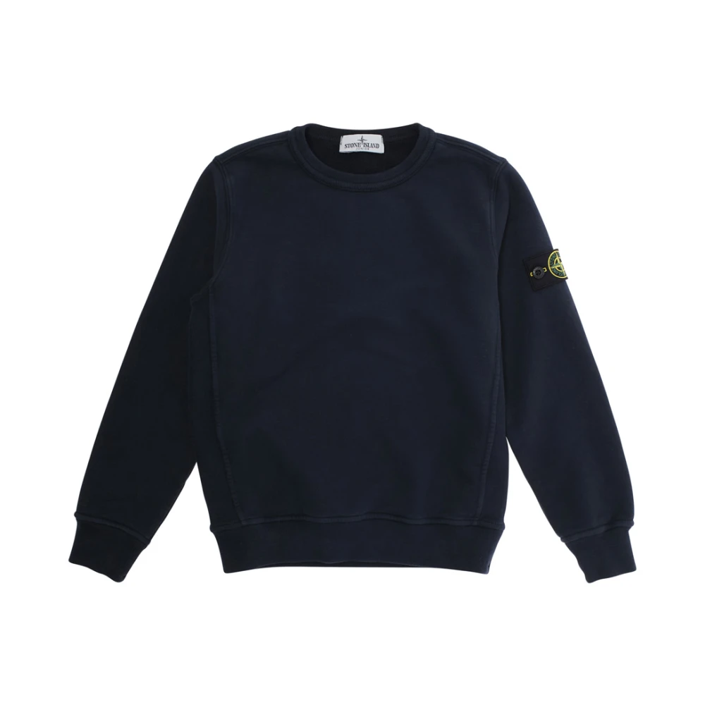 Stone Island Blue Kids Sweatshirt For Boys And Girls - Male - Kids Sweatshirts - 10 Y - Kids