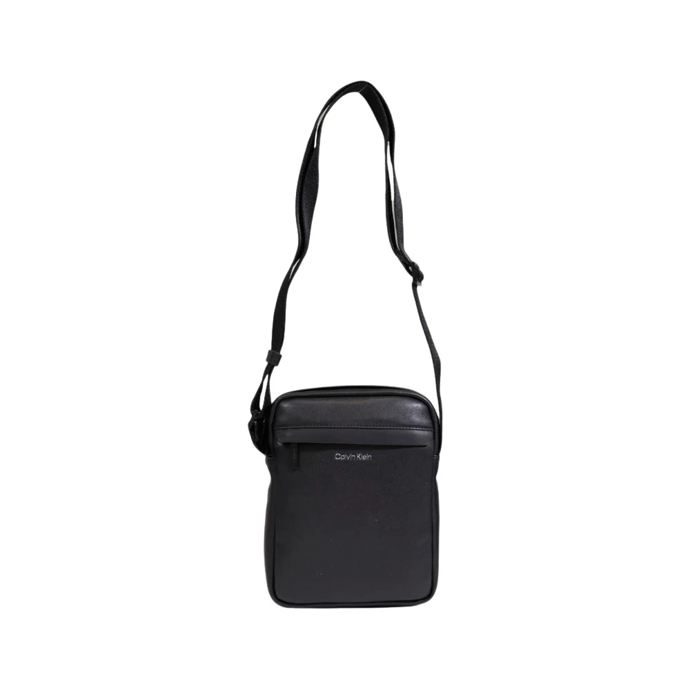 Calvin Klein Zwarte gerecyclede polyester schoudertas Black Heren