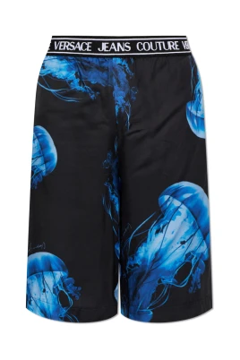 Printed Twill Viscose Shorts
