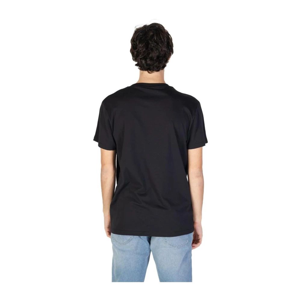 Moschino Zwarte Katoenen Crew Neck T-Shirt Black Heren