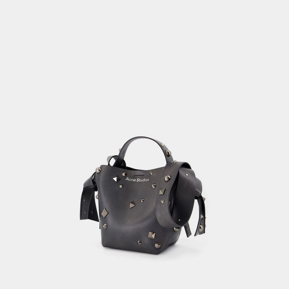 Acne Studios Zwarte Leren Mini Crossbody Tas Black Dames