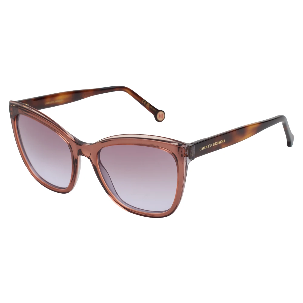 Carolina Herrera Donna Marrone Occhiali Da Sole In Stile Farfalla Con Montatura In Acetato Di Alta Qualità