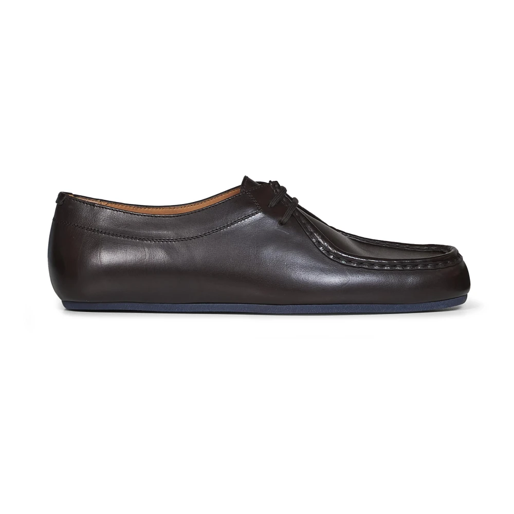 Jil Sander Brown Hood Lace-Up Shoes - Male - Laced Shoes - 9 Uk - Shoes