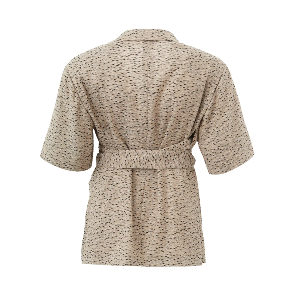 Lardini Stijlvolle Jas Kimono Beige Dames
