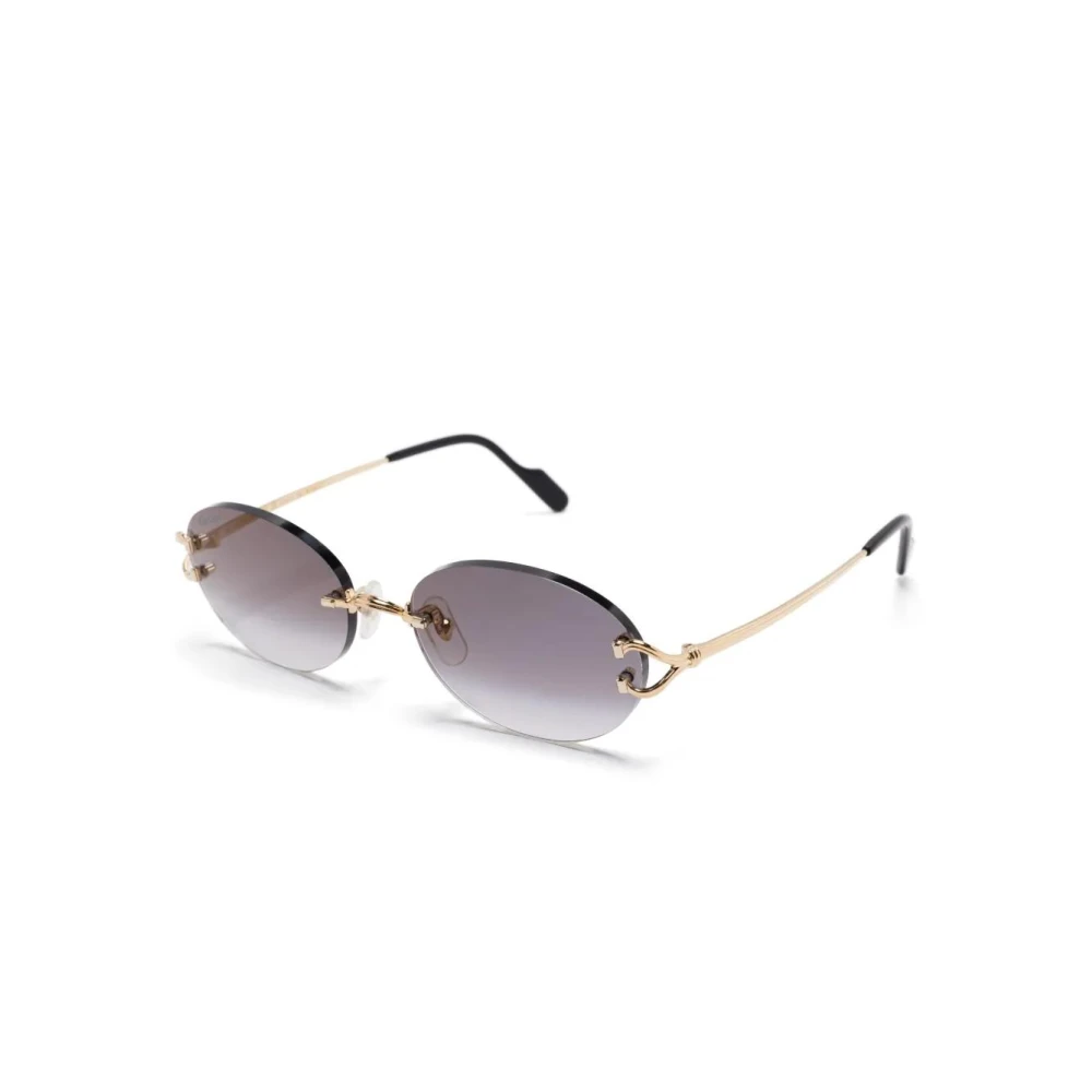 Cartier Unisex Yellow Sunglasses, 55 Mm, Signature C Round Sunglasses