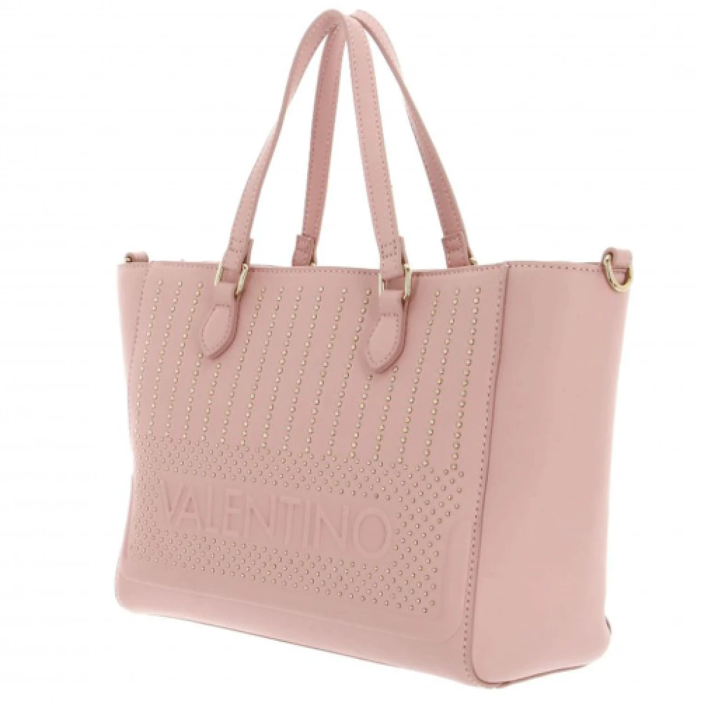 Valentino by Mario Valentino Roze Handtas met Gouden Decoraties Pink Dames