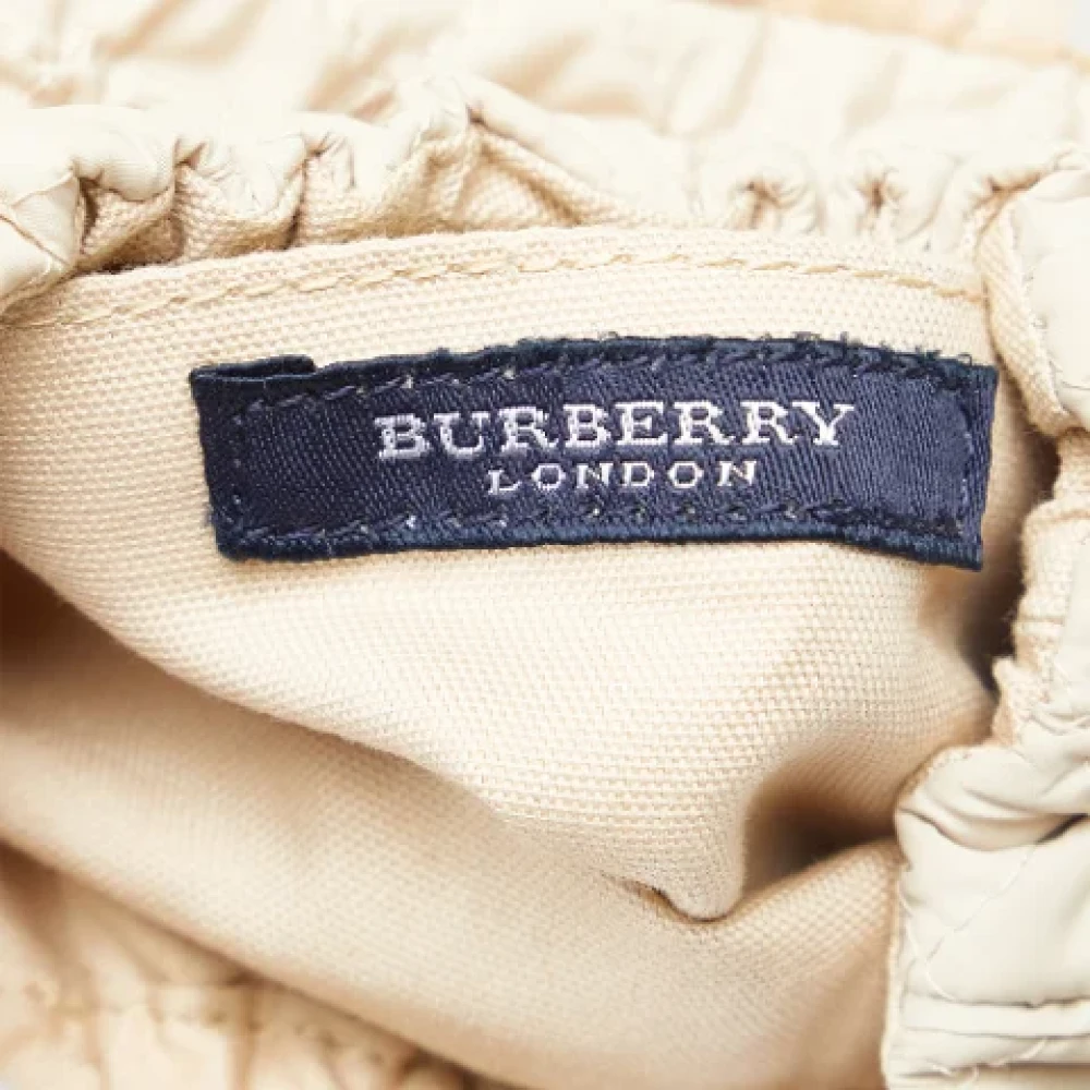 Burberry Vintage Pre-owned Nylon backpacks Beige Dames