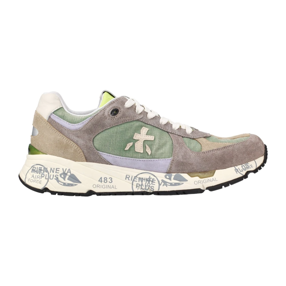 Premiata Groene Sneakers Heren Schoenen Veelkleurig Multicolor