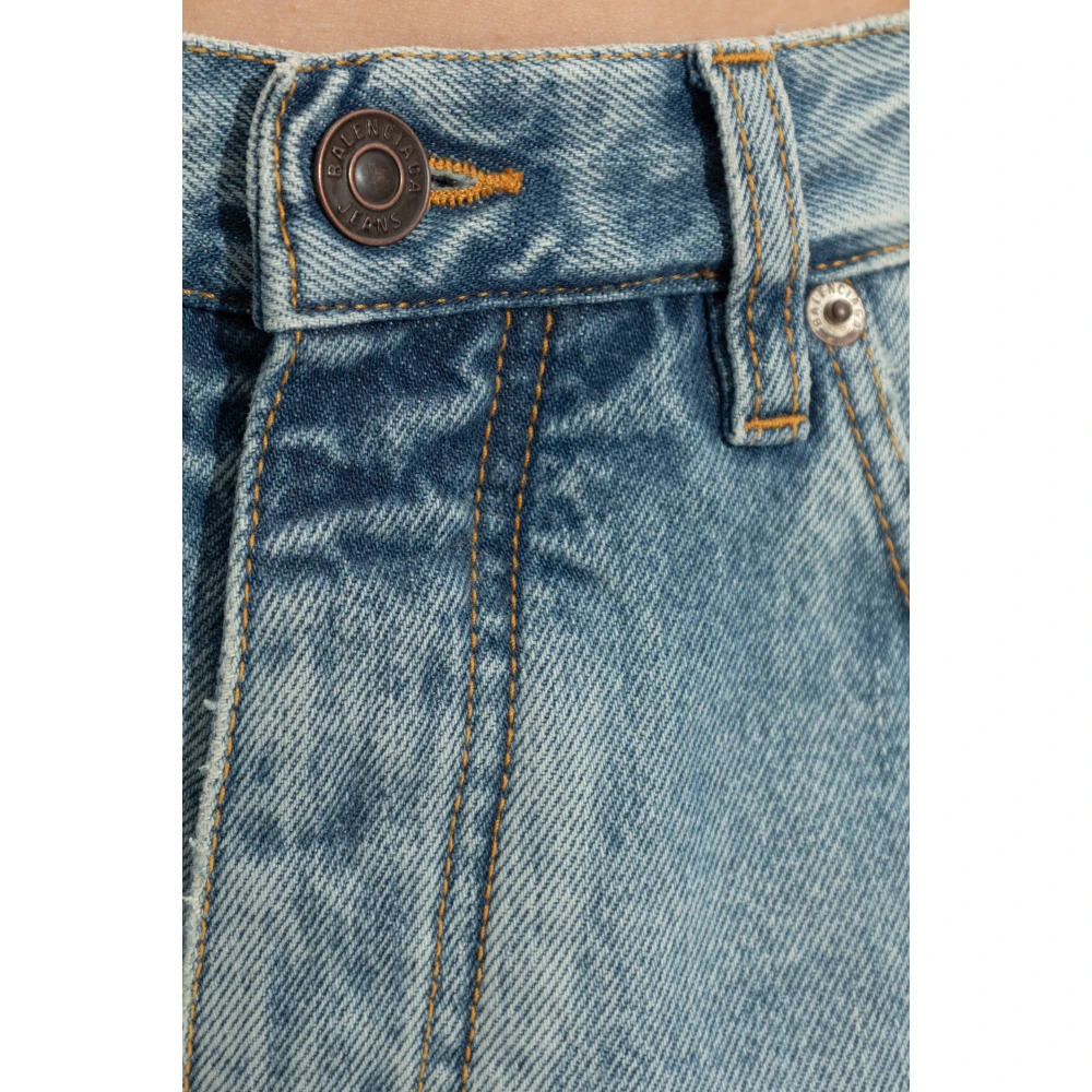 Balenciaga Jeans met een vintage-effect Blue Dames