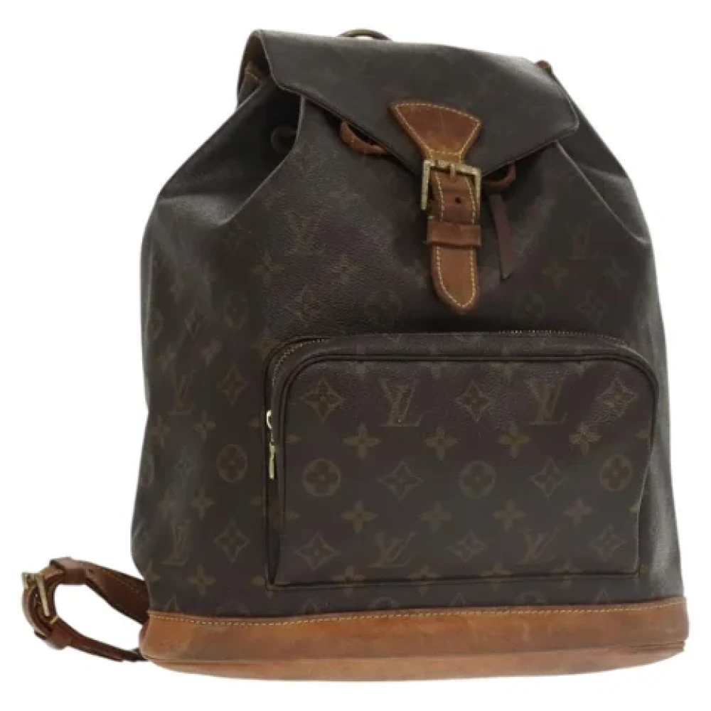 Louis Vuitton Vintage Pre-owned Canvas backpacks Brown Dames