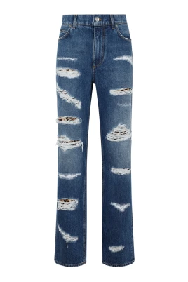 Blue Cotton Jeans