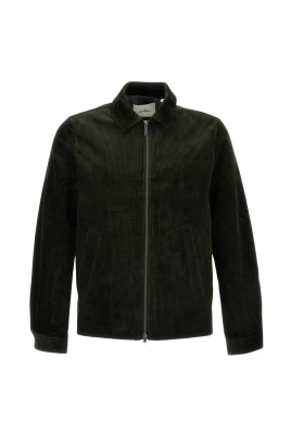 Corduroy Zipper Coach Jacket